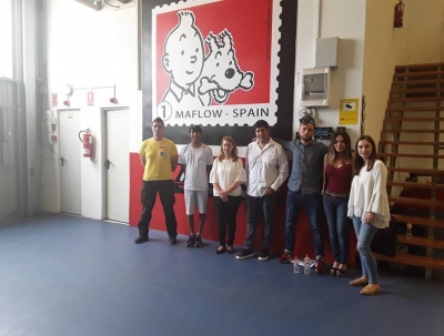 125/5000 The participants of the third coaching group in Spain visited the facilities of the company Maflow Spain Automotive
